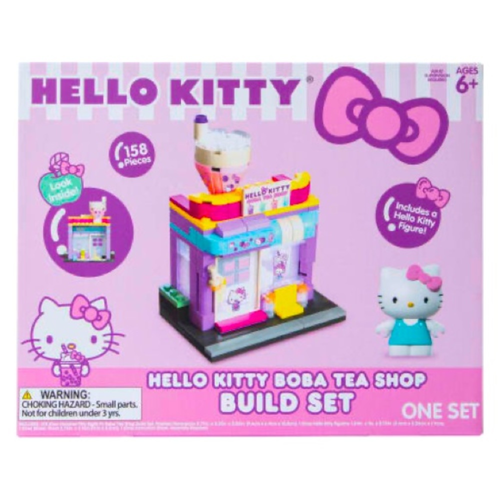 COPY - Hello Kitty Boba Tea Shop Build Set 158 Pieces NWT